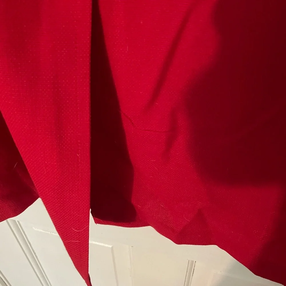 Lacoste vintage vibrant red twill  blazer.  No size or fabric content. Gorgeous. - Picture 11 of 14